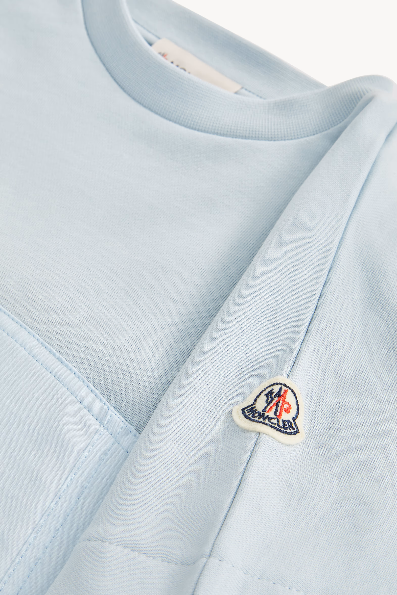 Vestido camiseta de algodón Niña Azul claro Moncler 4